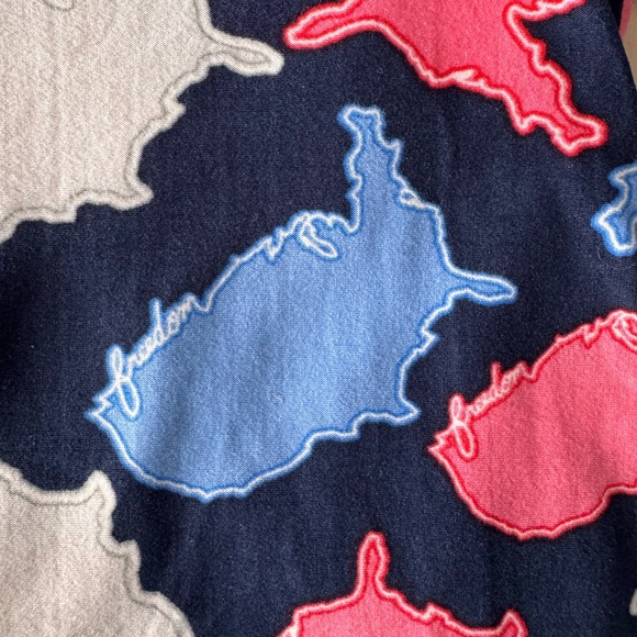 LuLaRoe Leggings Americana Freedom Liberty United States/Maps Unicorn OS - Picture 3 of 5